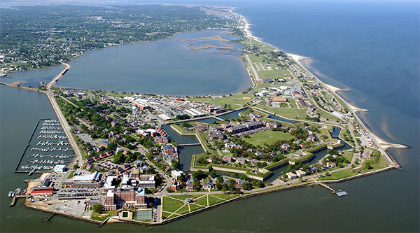 ft monroe aerial photo