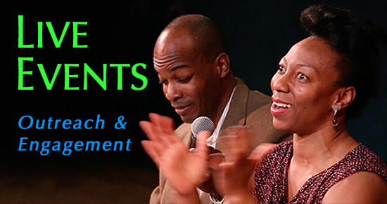 live events image man and woman with mic