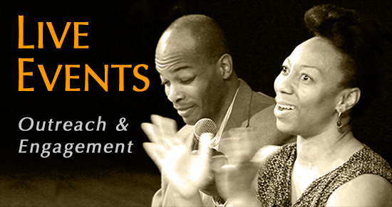 live events nigel de juan hatton and rashida k braggs with mic